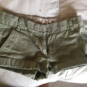 Olive Chino Shorts - Jcrew